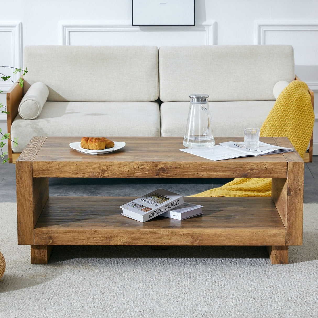Modern Minimalist Rectangular Coffee Table by Couch.com