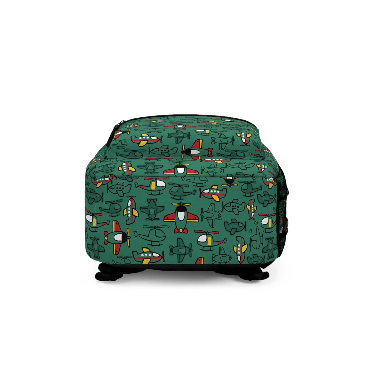 Kids Airplanes Green Backpack
