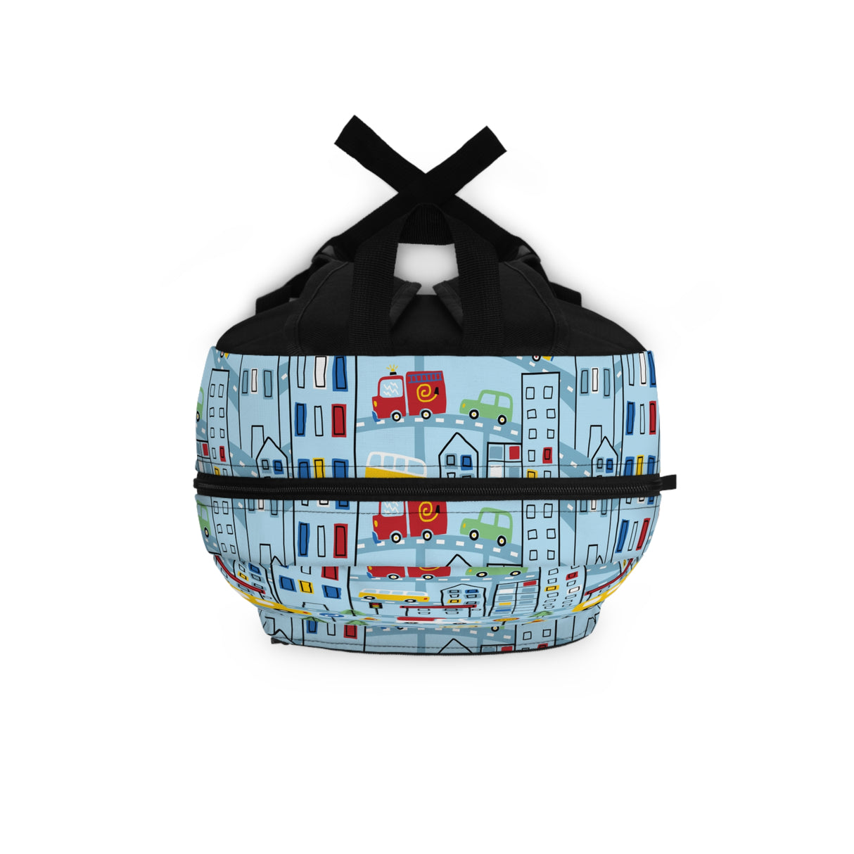 Kids Town Vehicles Blue Backpack