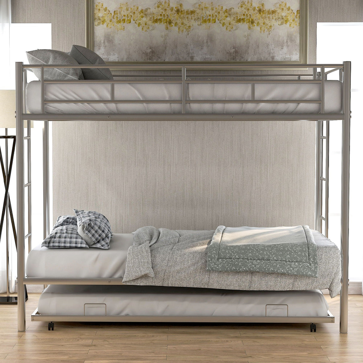 Twin Over Twin Bunk Bed With Trundle by Couch.com