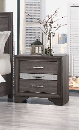 Ryder - Sparkle Nightstand - Gray by Couch.com