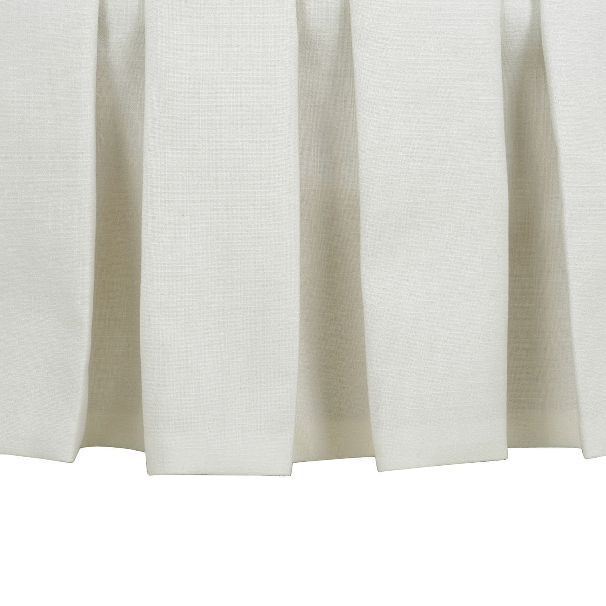 Couch.com Luciana Tufted Cocktail Ottoman With Skirt Antique White, Durable Design, Fabric Construction, White Finish by Couch.com