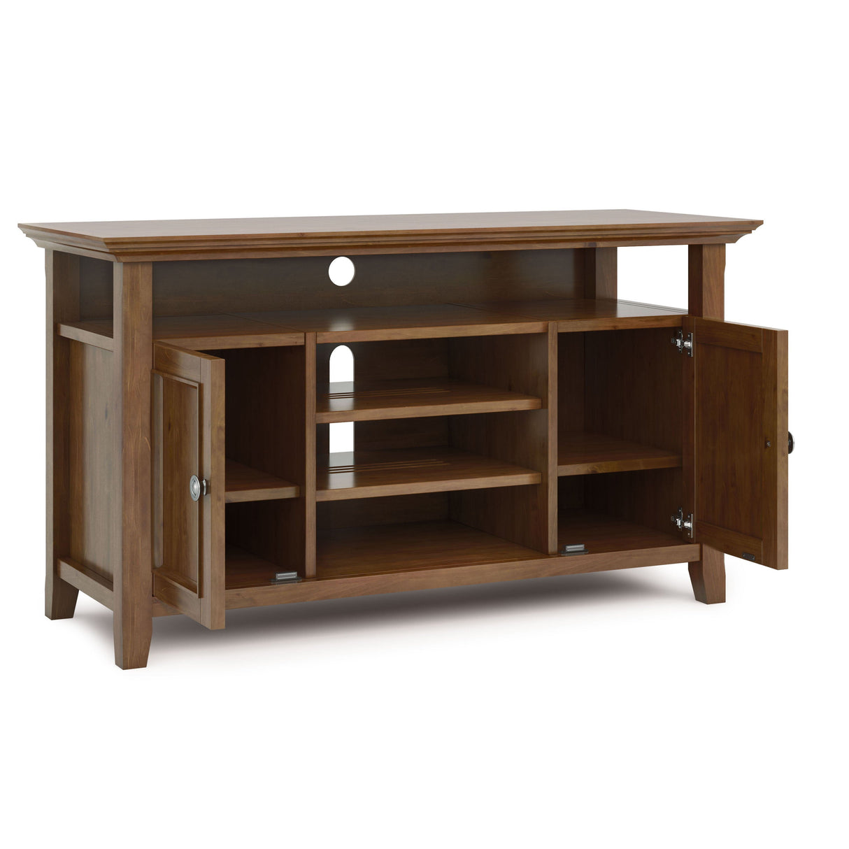Amherst - TV Media Stand - Medium Saddle Brown by Couch.com