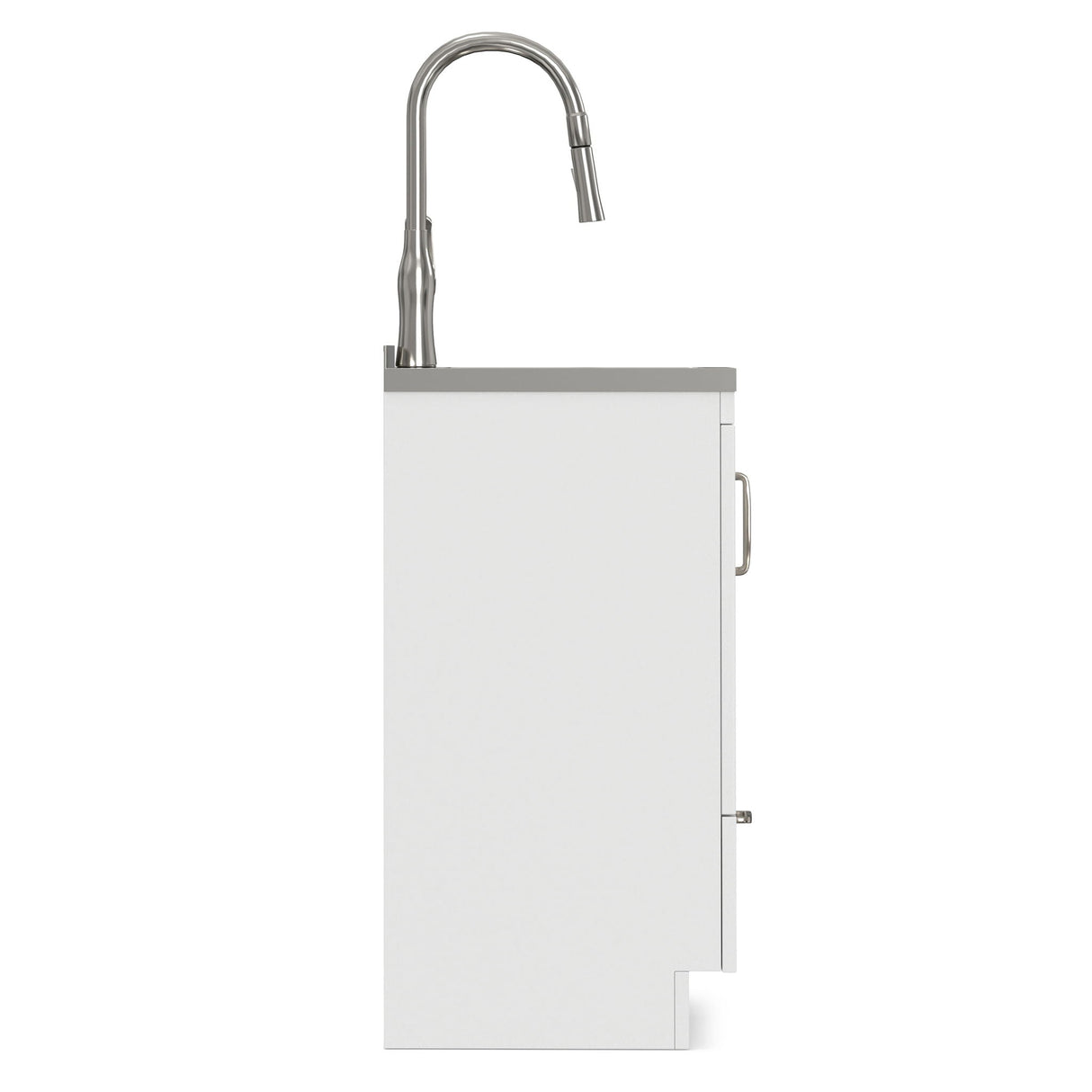 Reed - Deluxe Laundry Cabinet With Pull-Out Faucet And Stainless Steel Sink
