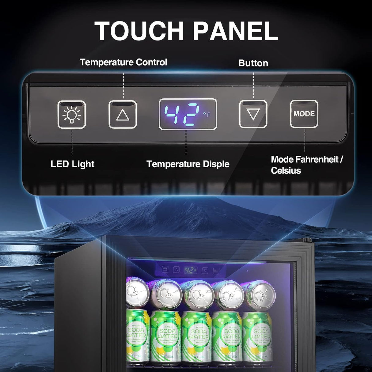 1.7 Cu.Ft Mini Beverage Refrigerator W6850