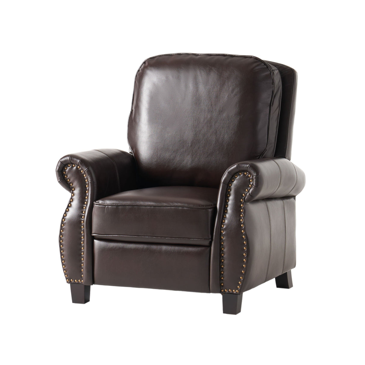 Wide Manual Club Recliner - Brown by Couch.com