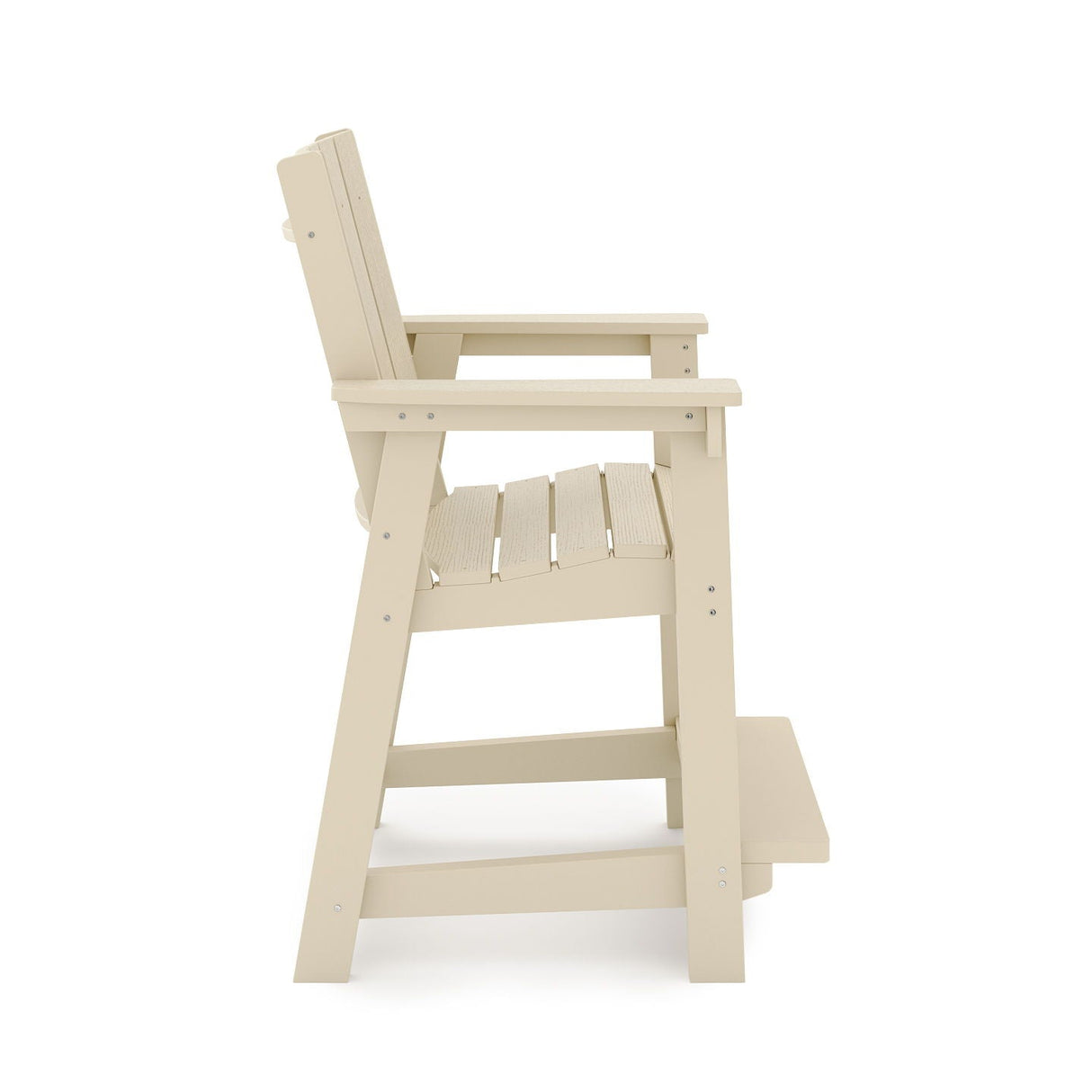 Modern Counter Chair Sleek HDPE Poly Lumber For Dining, Patio, And Garden Comfort by Couch.com