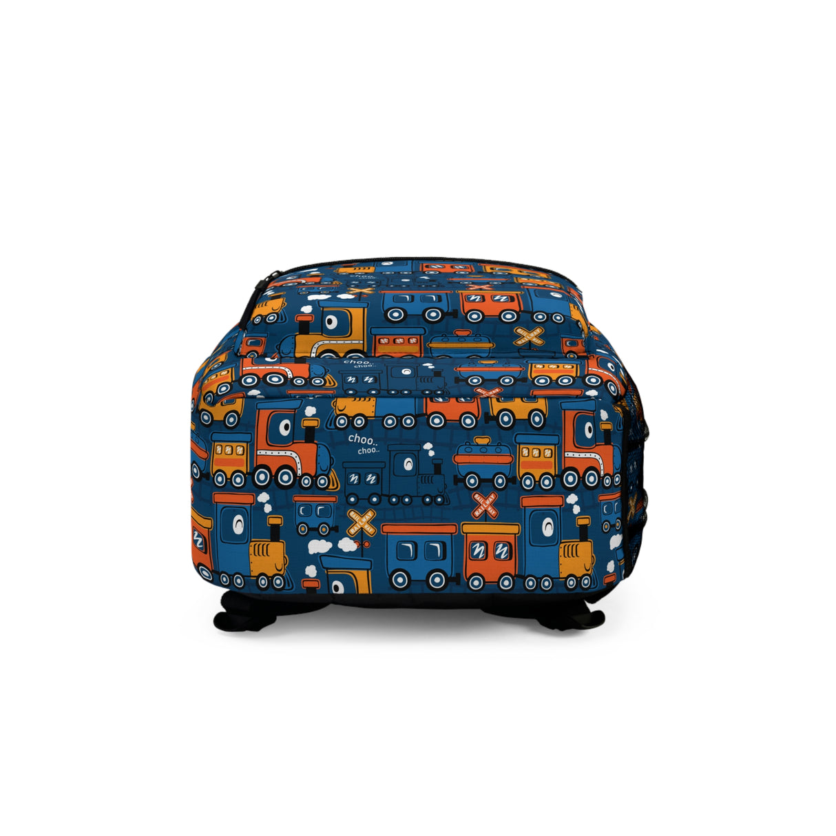 Kids Trains Navy Backpack