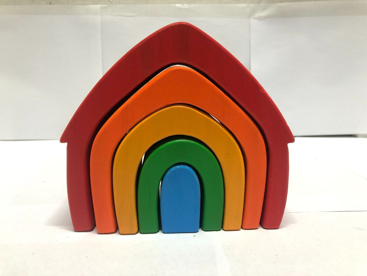 Early education stacking high blocks