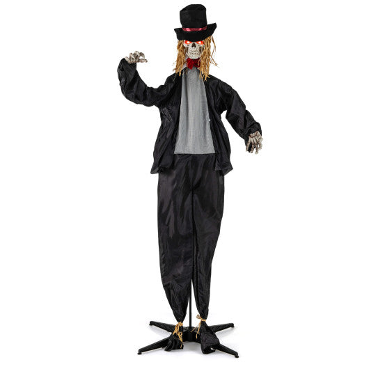 Halloween Animatronic Standing Groom 7.2 FT Haunted House Decoration