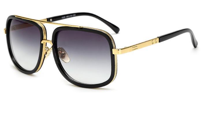 Luxury Modern Oversized Men and Woman Unisex Luxury Polarized Sunglasses Square Retro Oculos de sol Sunglasses With UV400 Prozection and Gradient Mirror Eyewear Glasses