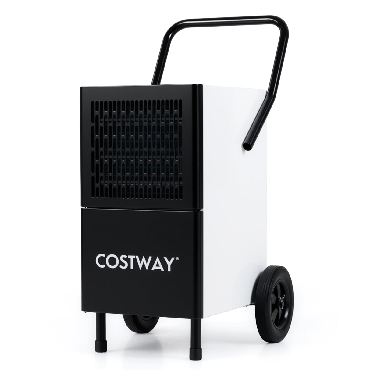 189 Pints Commercial Dehumidifier with Built-in Water Pump-Black