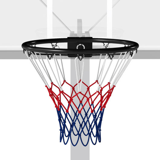 18" Basketball Rim Heavy Duty Wall Mounted Basketball Rim Goal Replacement-Black