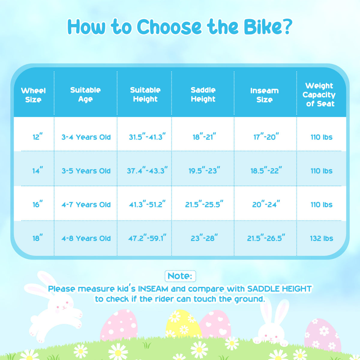 18 Inches Girls Bike with Front Bag and Streamers for 4-8 Years Blue