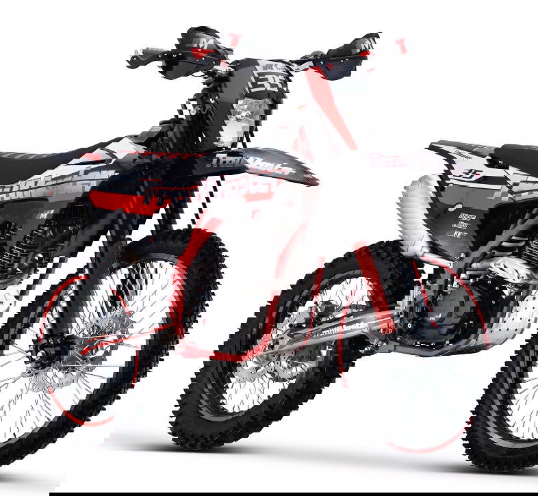 TrailMaster TM35 250cc Dirt Bike, 5-Speed Manual, Dual Disc Brakes, (21/18) Wheels