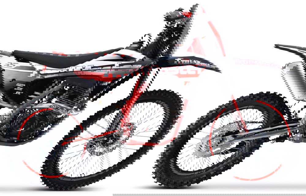 TrailMaster TM35 250cc Dirt Bike, 5-Speed Manual, Dual Disc Brakes, (21/18) Wheels