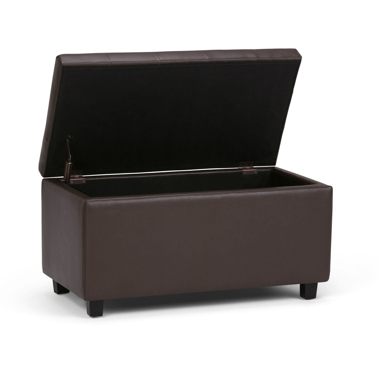 Cosmopolitan - Storage Ottoman - Chocolate Brown by Couch.com