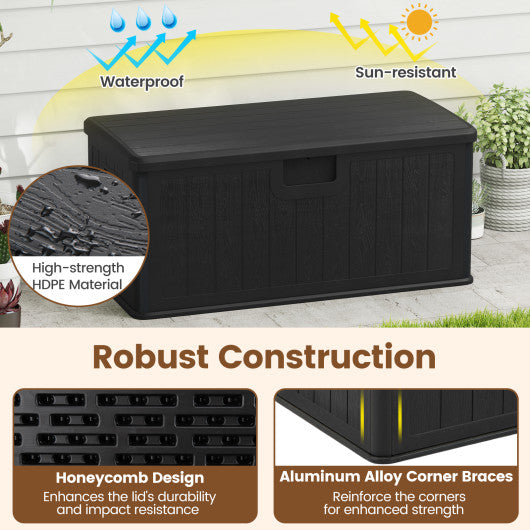 Portable Patio Cooler with Bottom Storage Shelf and Bottle Opener-Red