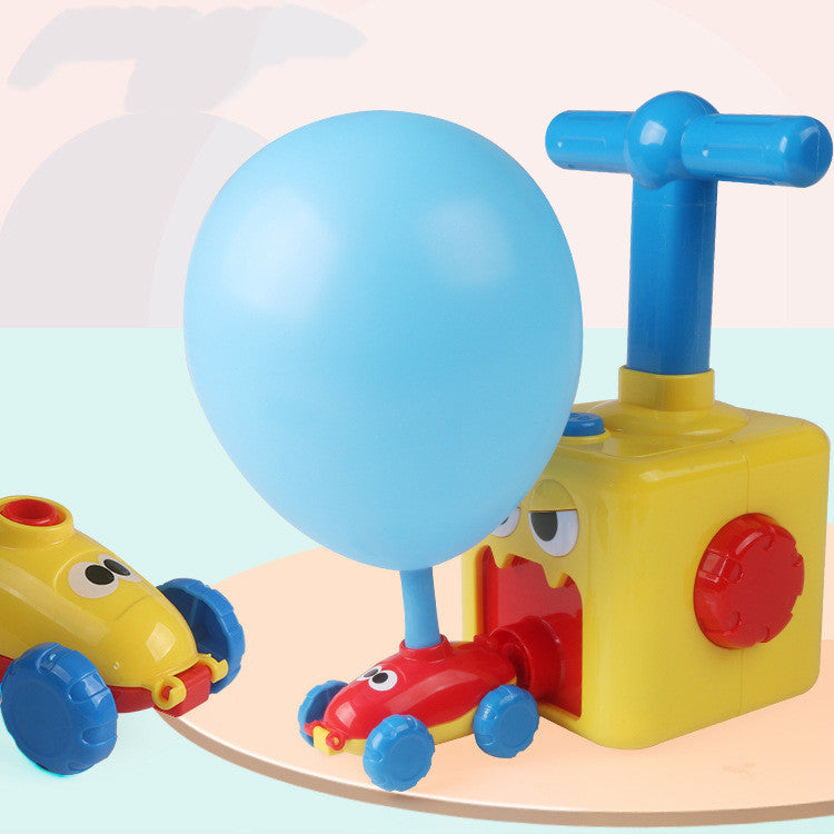 Power Balloon Launch Tower Toy Puzzle Education Inertia Air Power Balloon Car Science Experimen Toy For Children Gift