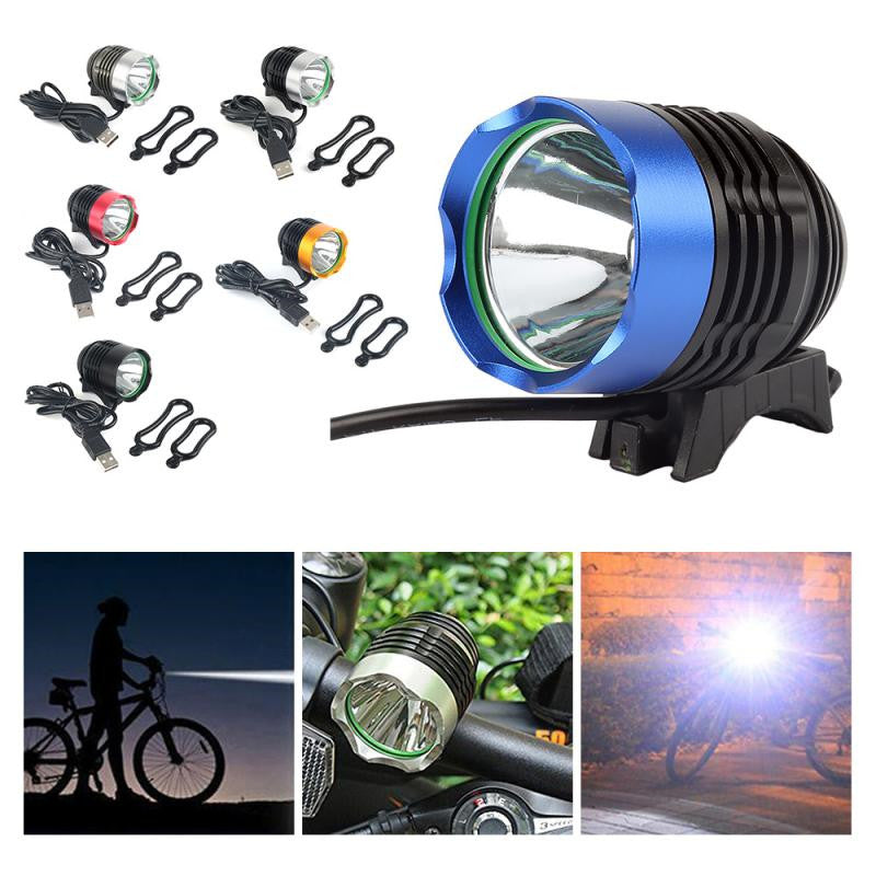 Mountian Bike Front Lamp 1800LM Bicycle Headlight Cycling Headlamp Battery Pack Charger 3 Modes Bike Headlight Waterproof LEDs Bicycle Light Mountain Bike Front Light Headlamp Bike Light