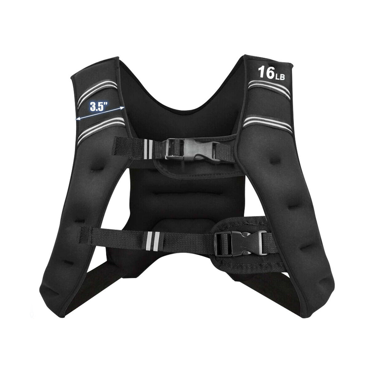 Training Weight Vest Workout Equipment with Adjustable Buckles and Mesh Bag-20 lbs