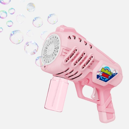 Contixo Bubble Blaster With Refill Solution - Kids Outdoor Fun Toy, Safe & Durable