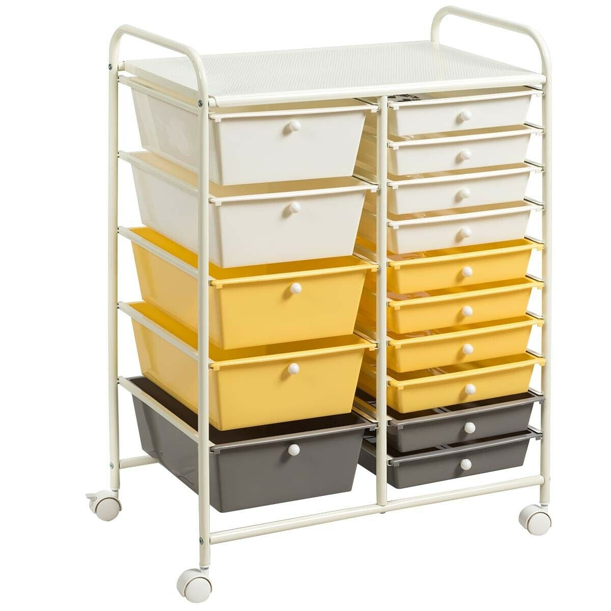 15 Drawers Rolling Storage Cart Organizer