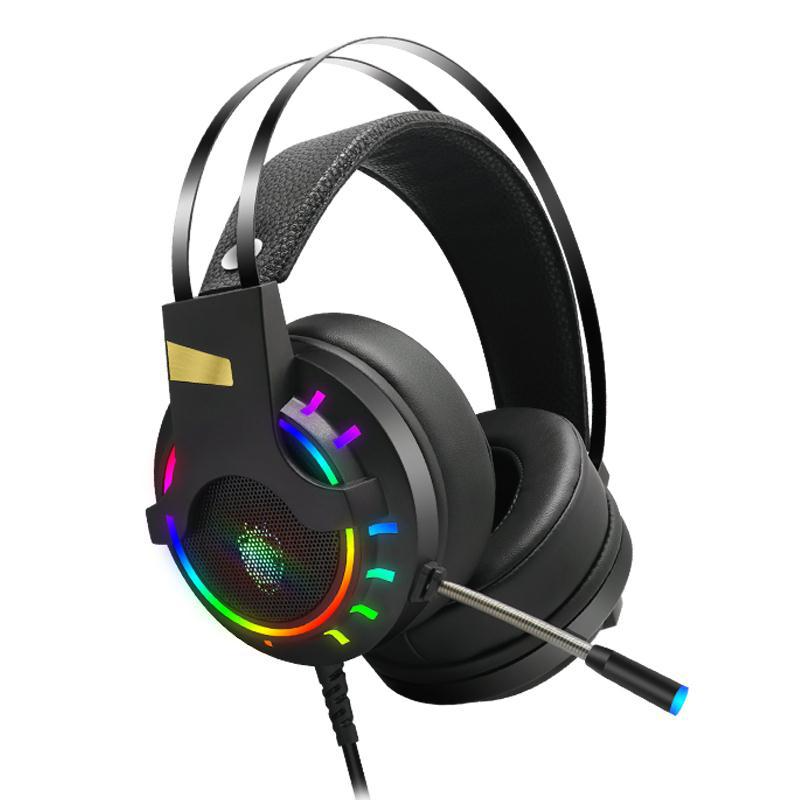 Luxury Gaming Headset with Microphone 3.5mm Wired Earphone Surround Sound Game Headphone for PC Gamer Computer Laptop Xbox
