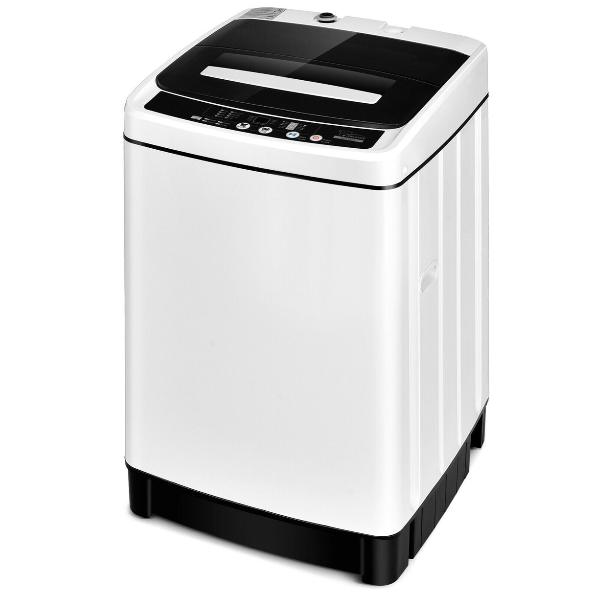 Full-Automatic Washing Machine 1.5 Cubic Feet 11 LBS Washer and Dryer-Gray