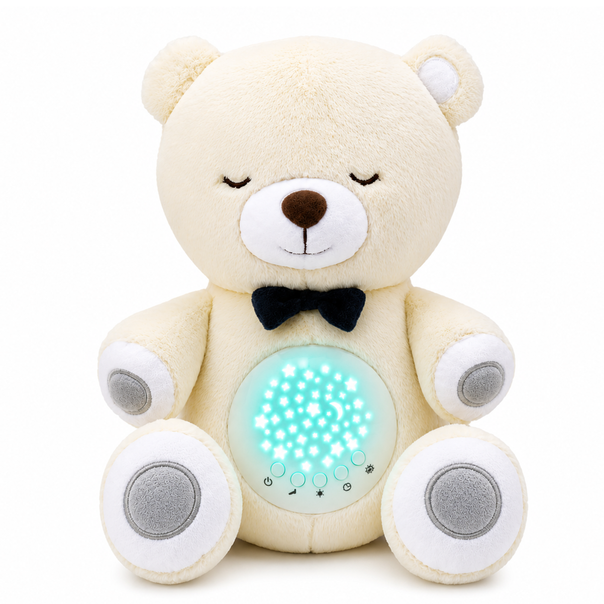 Lumipets Bear with Sound Nursery Night Light & Sound Soother for Babies