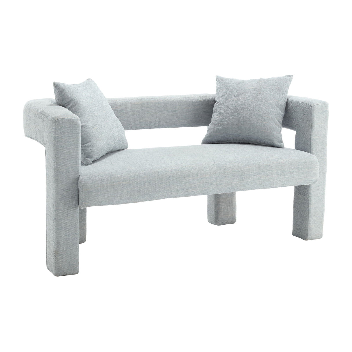 Modern Chenille Loveseat Sofa, Comfy Upholstered 2 Seater by Couch.com