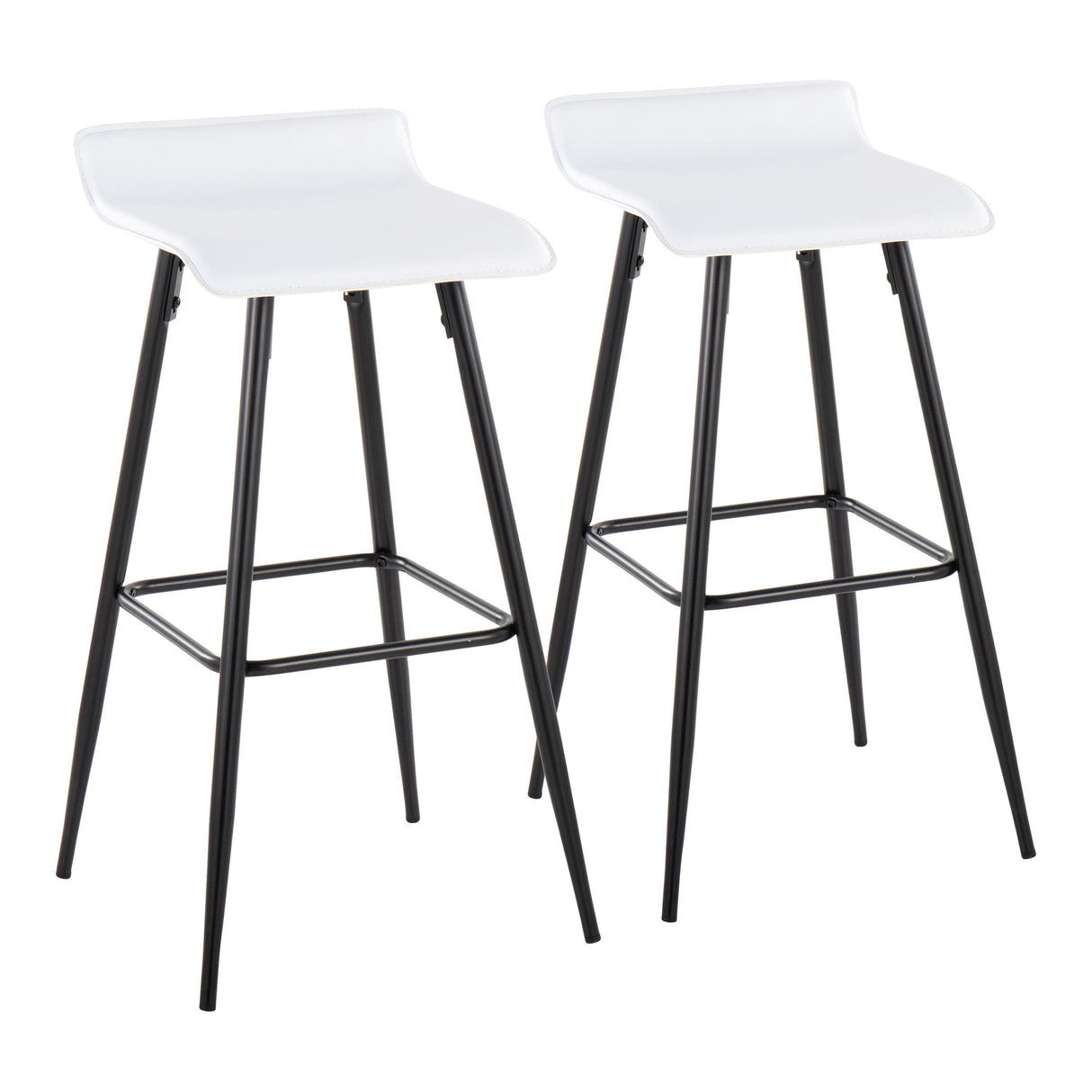 Ale - Contemporary Fixed-Height Bar Stool (Set of 2) by Couch.com