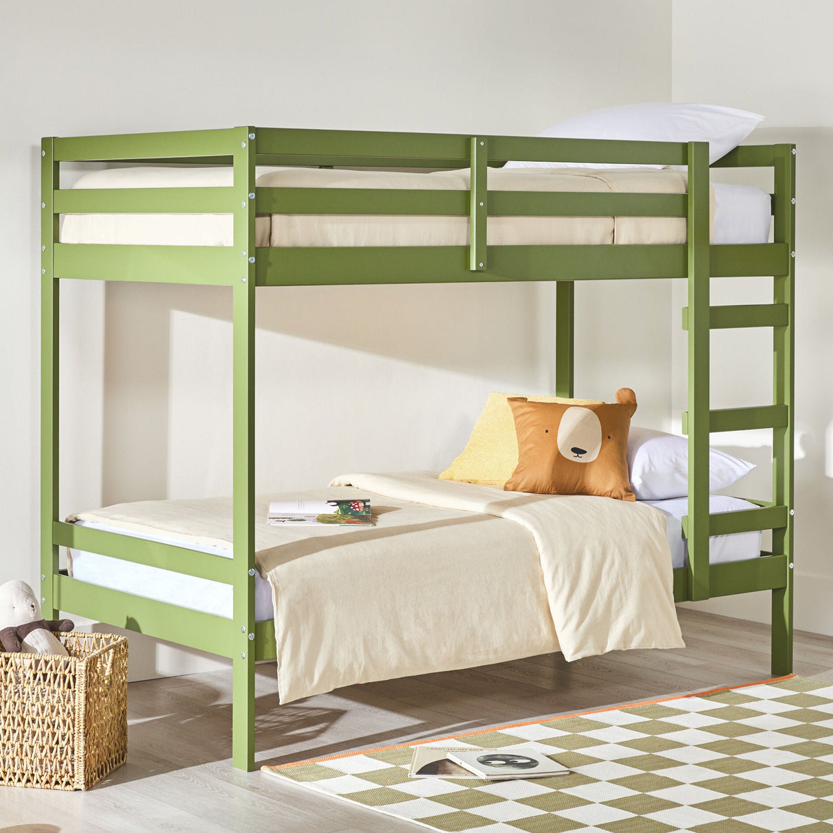 Modern Simple Solid Wood Bunk Bed by Couch.com