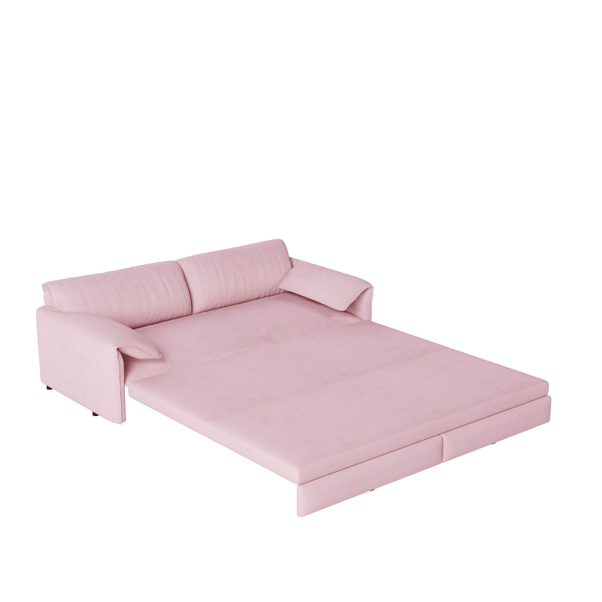 Pull Out 3-in-1 Convertible Sleeper Sofa With Side Storage