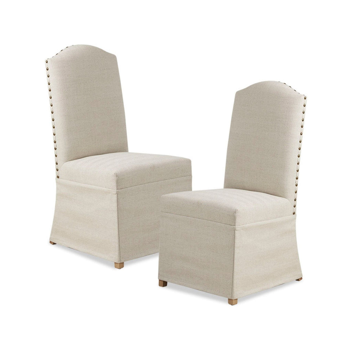 Dining Chair (Set of 2) With Skirts - Beige by Couch.com