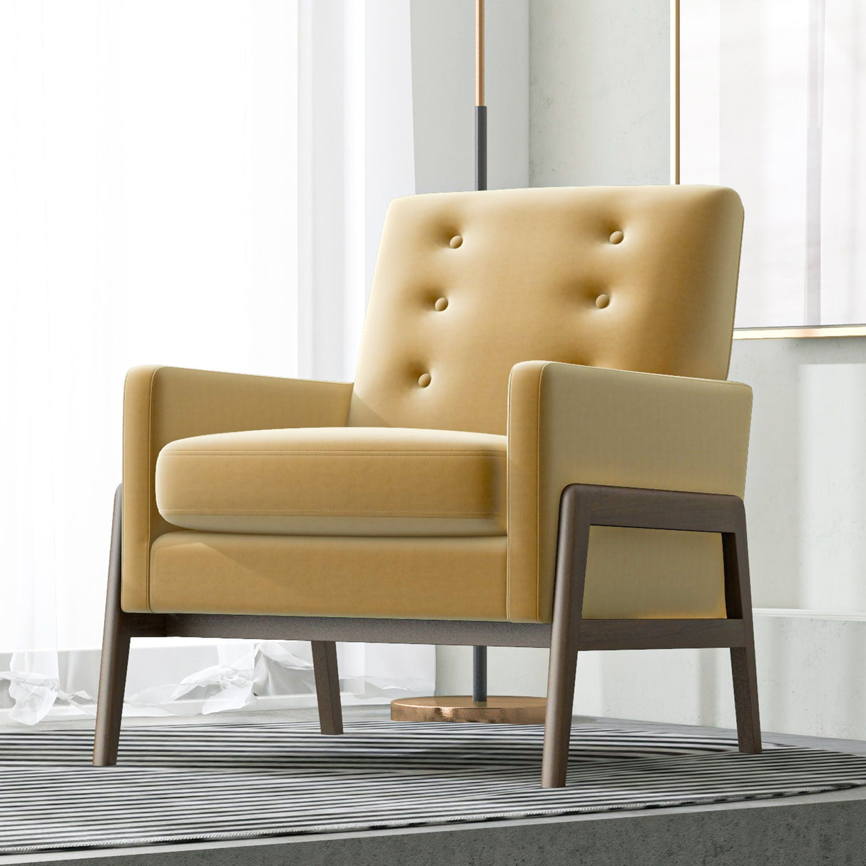 Cole - Solid Wood Lounge Chair by Couch.com