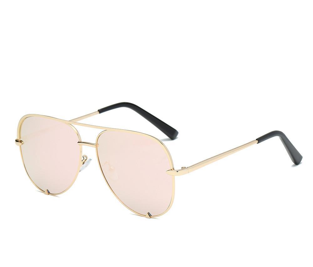 Luxury Lady Vintage Round Metal Sunglasses For Driving Black Retro Mirror Sunglasses Woman Shade Sunglasses With UV400 Protection