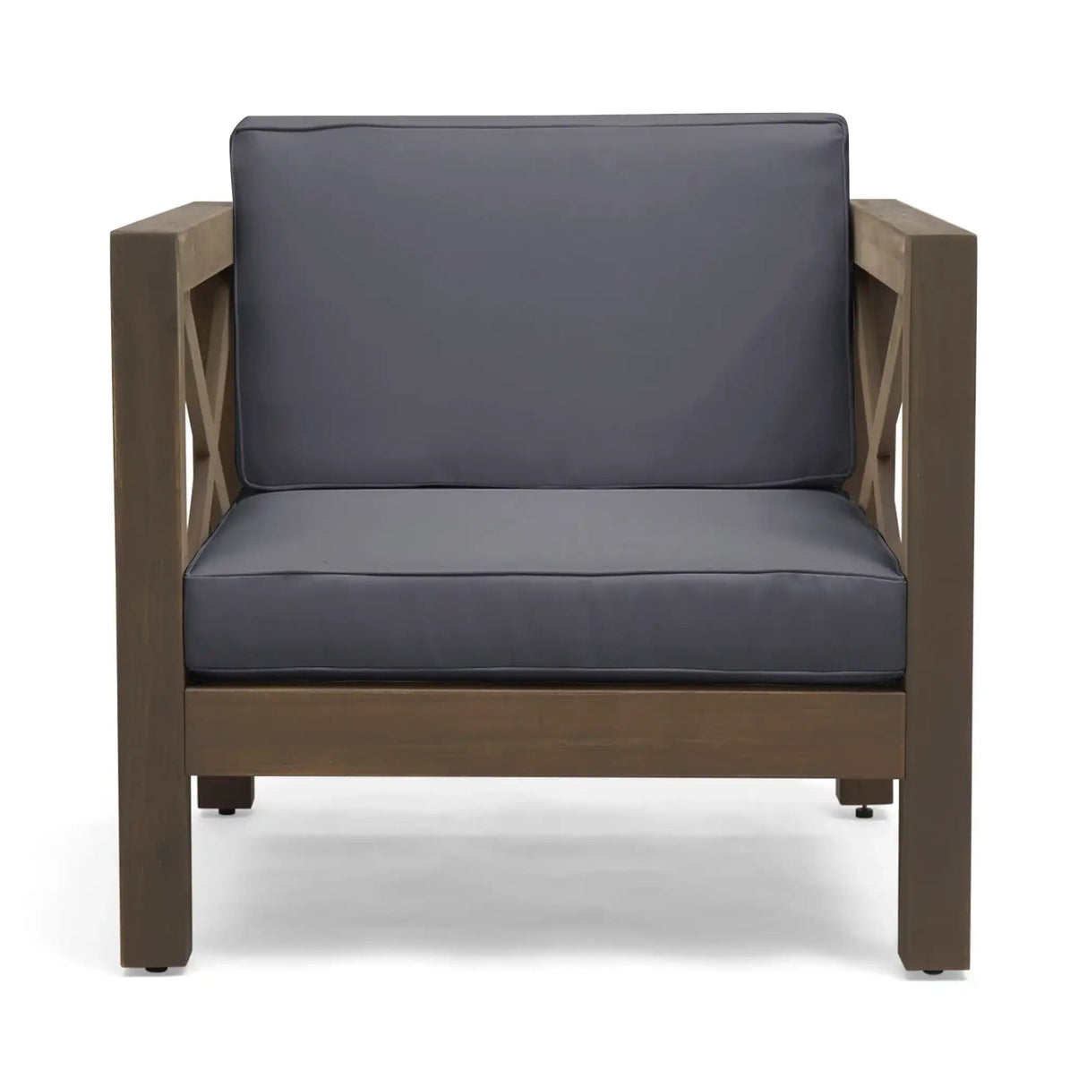 Brava Mid-Century Modern Club Chair with Water Resistant Cushions