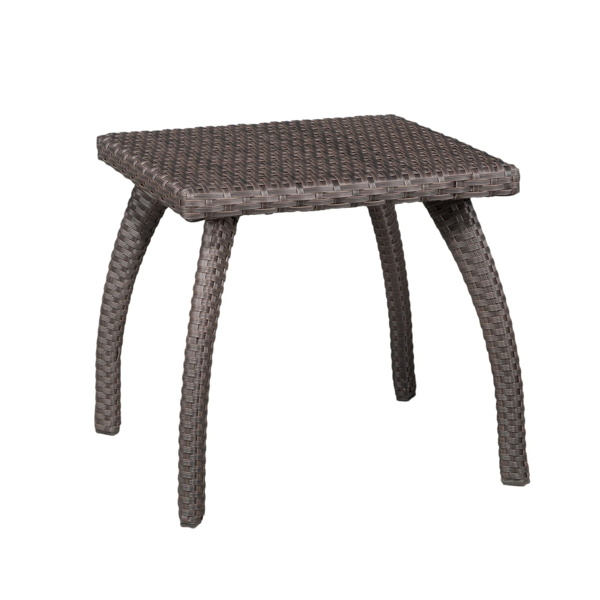 Luminant - Outdoor Side Table With Iron Frame - Brown by Couch.com