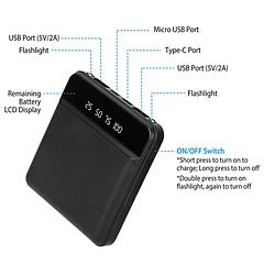 10000mAh Portable Power Bank Mini External Battery Pack by DirectDeals