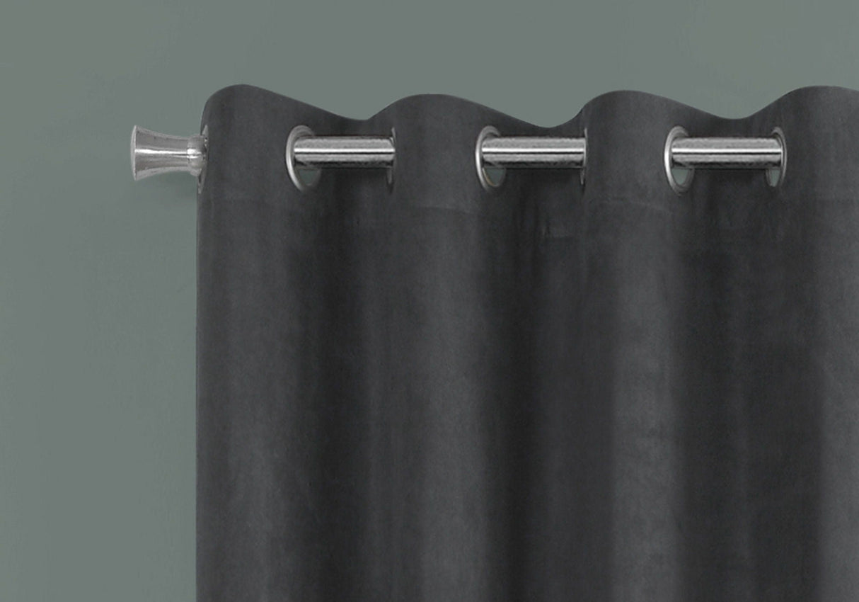 2 Pieces Set Room Darkening Curtain Panels with Grommet