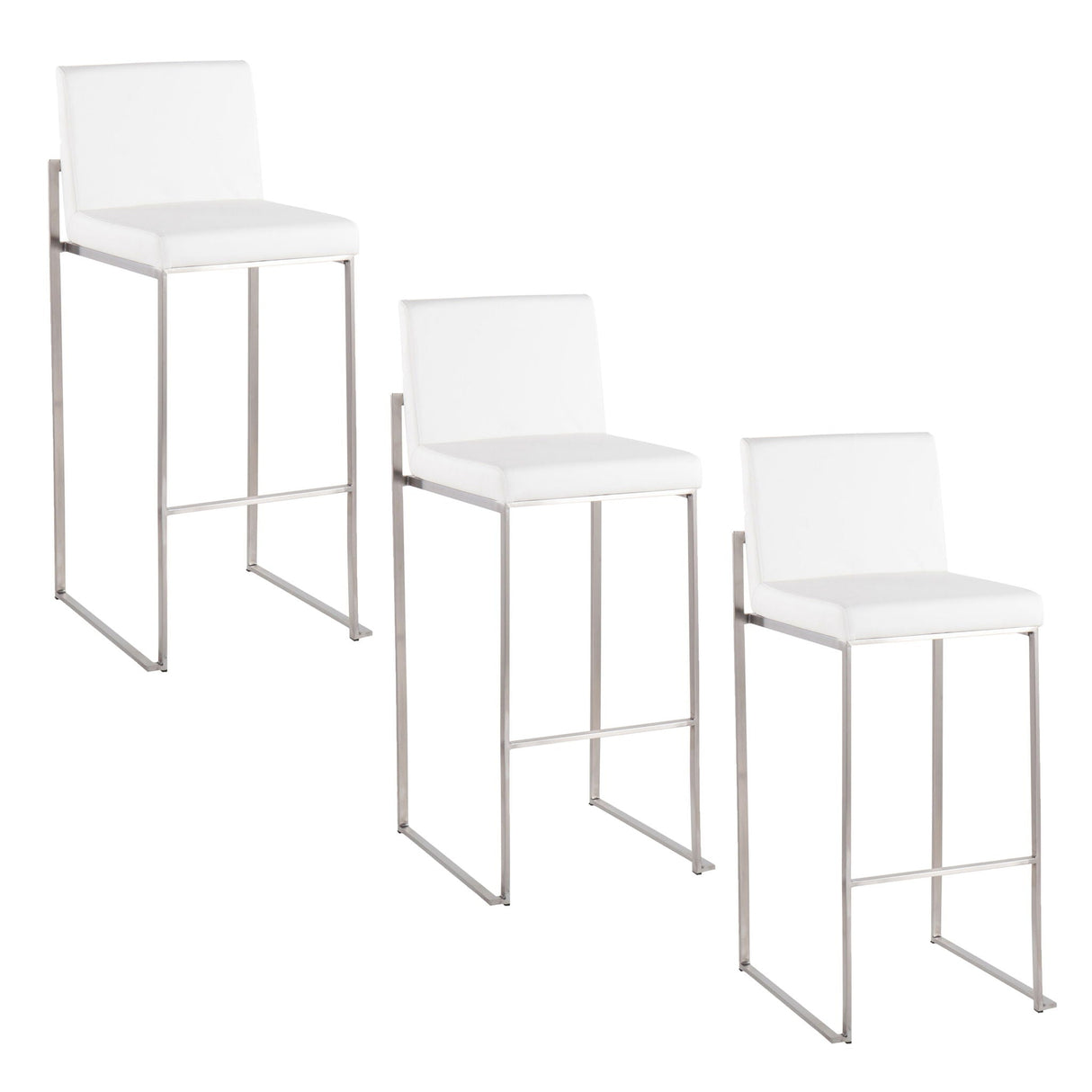 Fuji - Contemporary And Modern Elegance High Back Barstool by Couch.com
