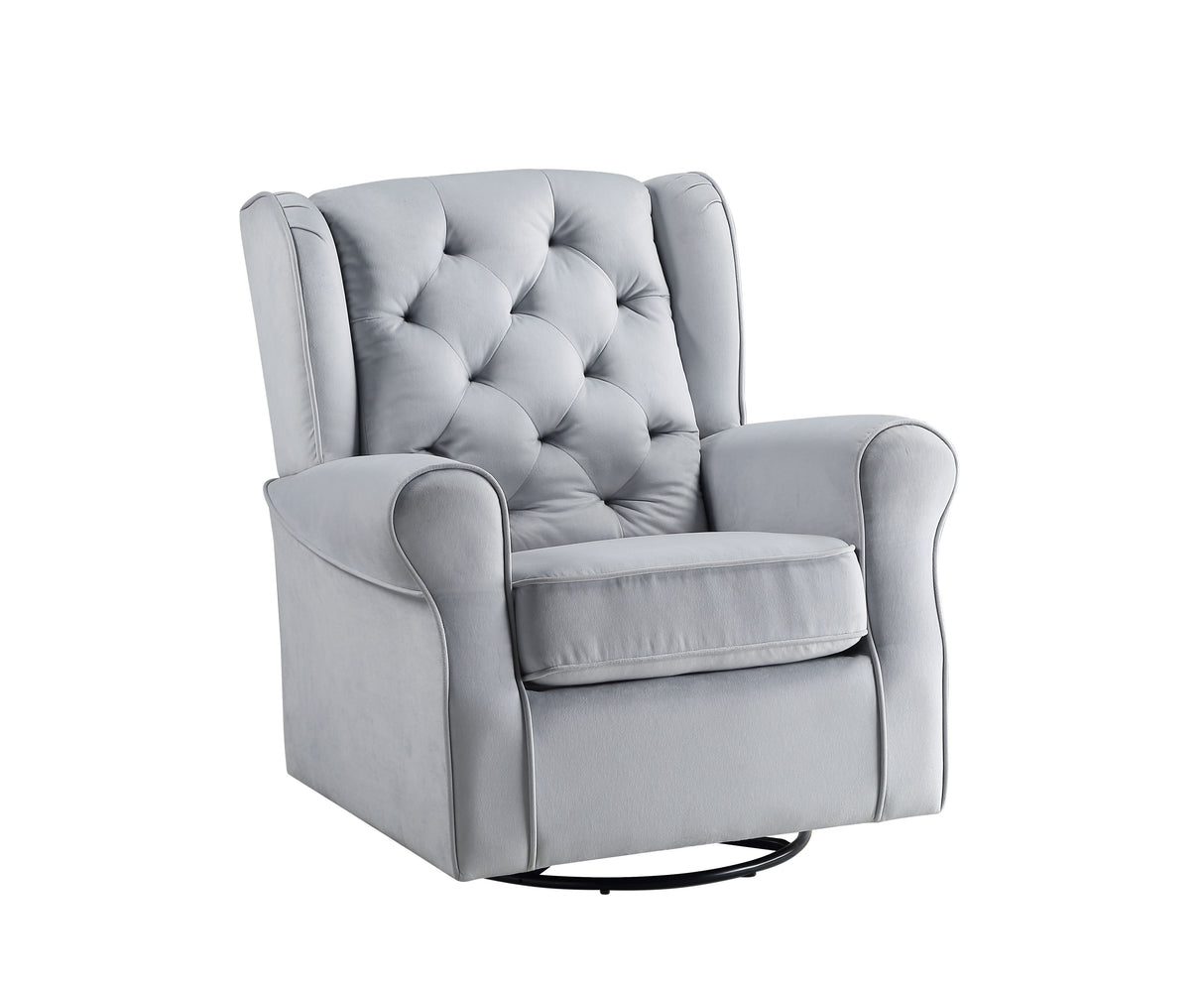 Zeger - Glider Chair With Swivel - Gray by Couch.com
