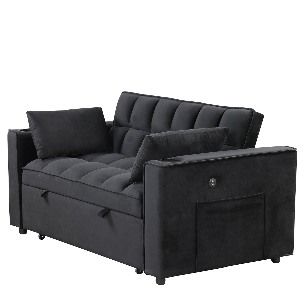 Multi Functional Sofa Bed With Cup Holder And USB Port For Living Room Or Apartments by Couch.com
