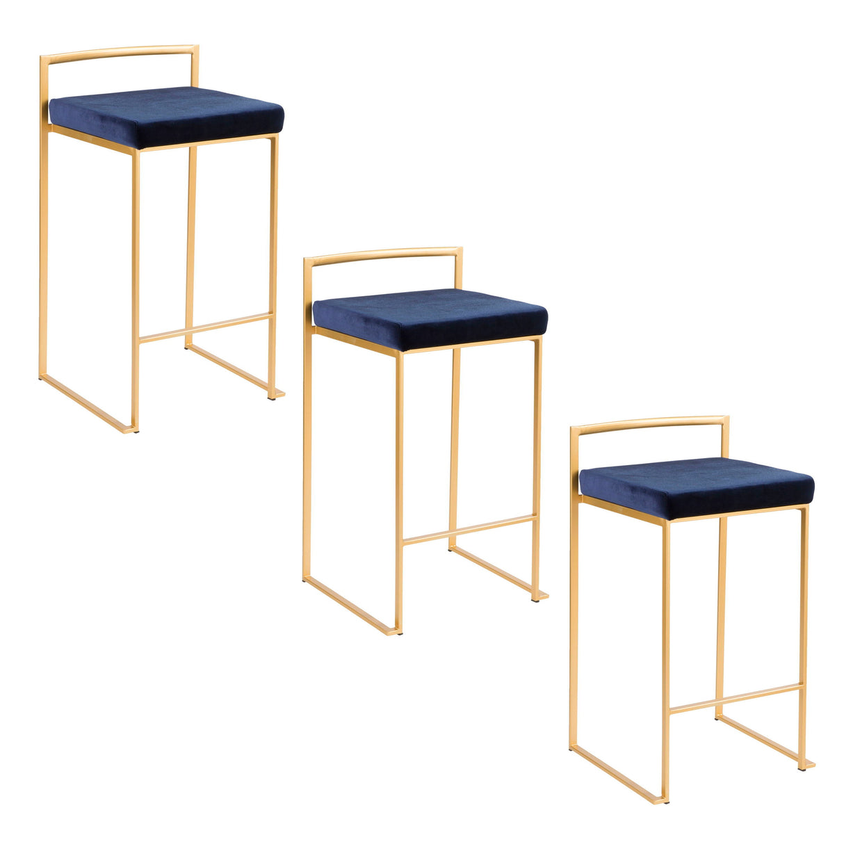 Fuji - Contemporary / Glam Design Counter Stool (Set of 2) by Couch.com