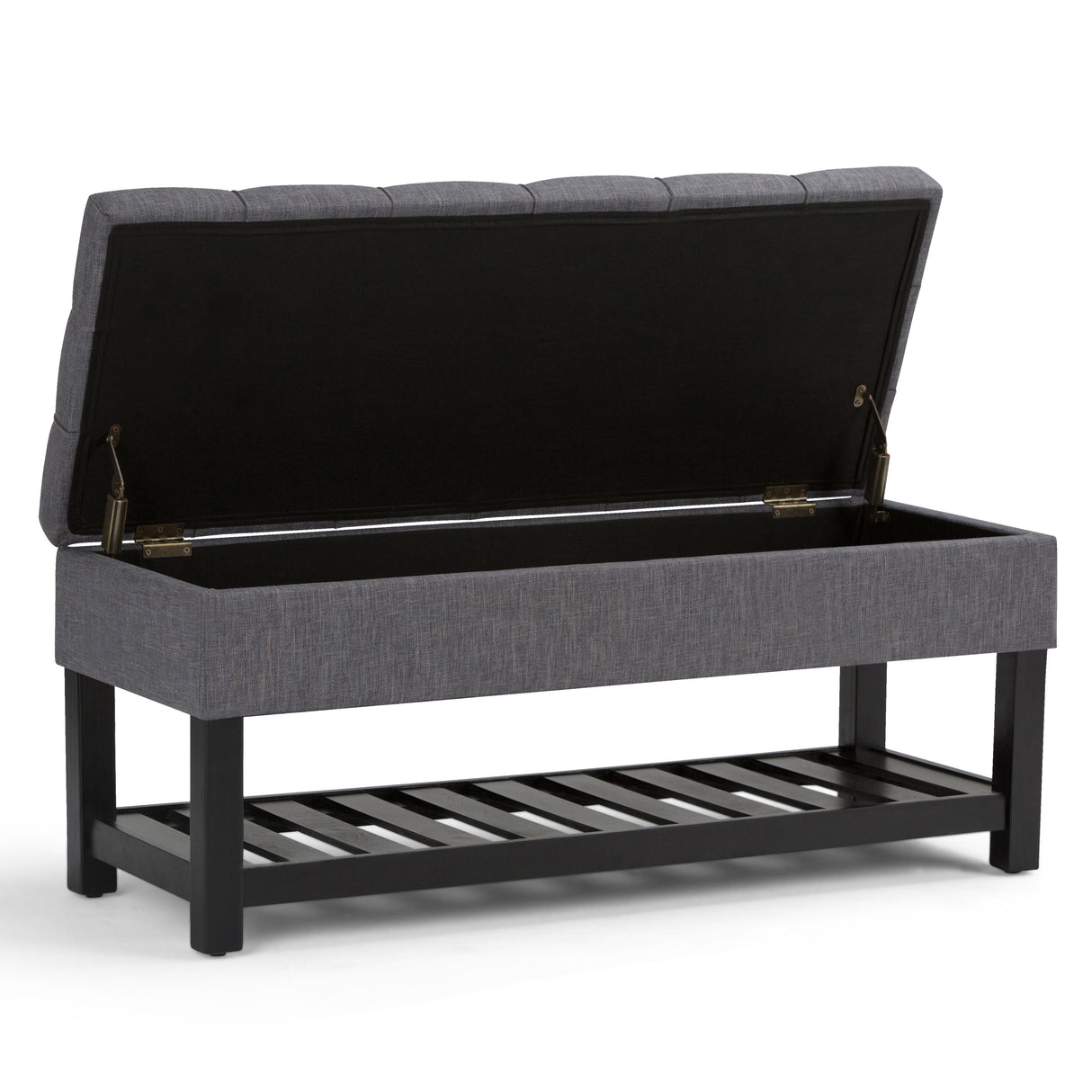 Saxon - Upholstered Transitional Storage Ottoman Bench by Couch.com