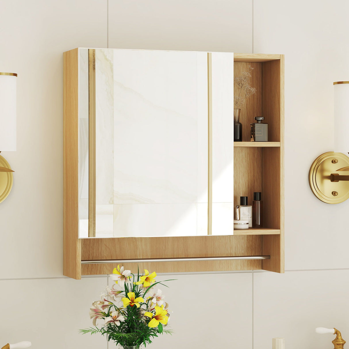 Wall Mounted Bathroom Storage Medicine Cabinet Cabinet With Mirror Door by Couch.com