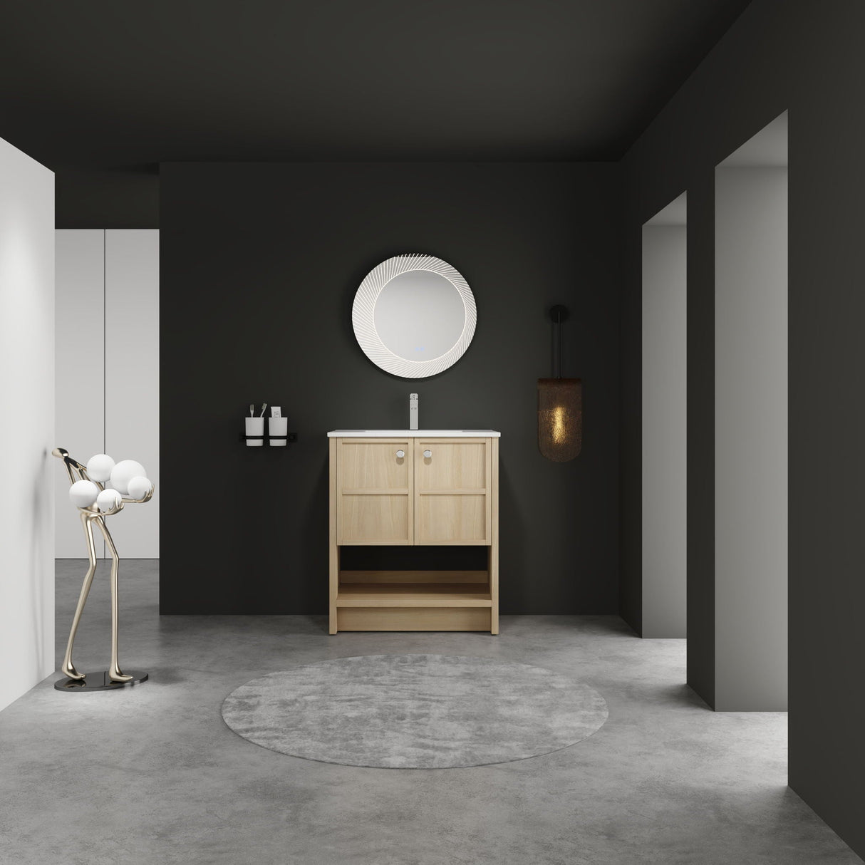 Modern Freestanding Bathroom Vanity With Ceramic Sink And Soft Closing Doors by Couch.com