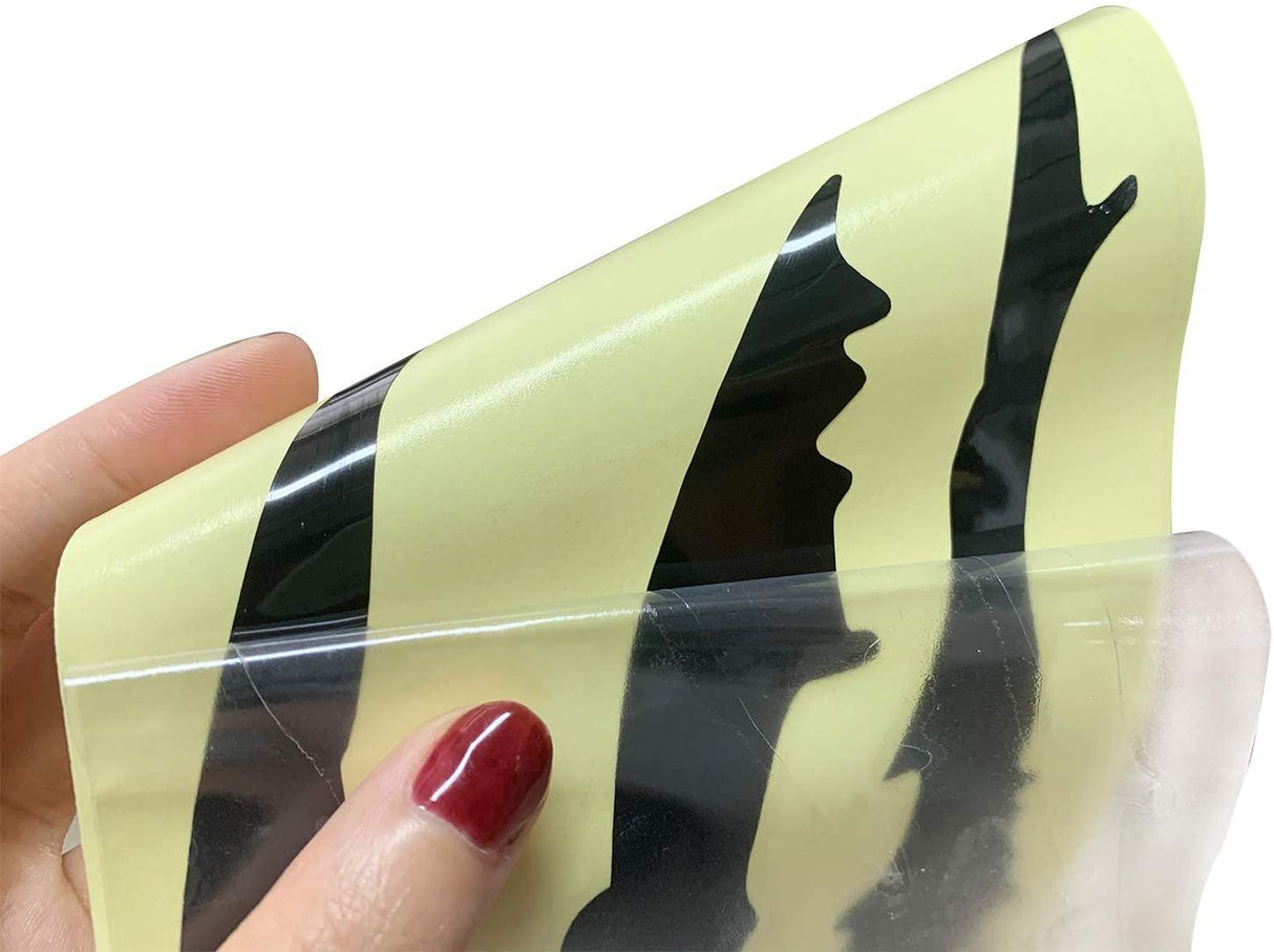 1Pair Car Rear View Mirror Sticker Reflective Decal Vinyl Sticker Decal Stripe Sticker Car Rear View Mirror Stickers Car Body Stickers Waterproof Reflective Car Side Stickers Auto Side Stripe Decals Side Mirror Reflective Decals Auto Rearview Stickers