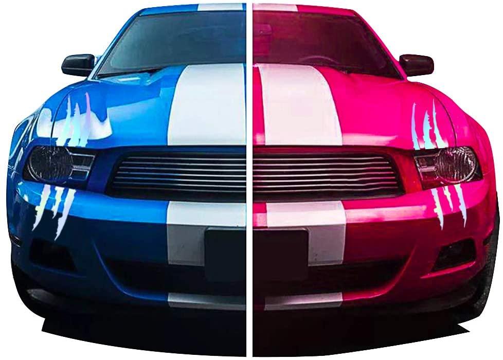 1Pair Car Rear View Mirror Sticker Reflective Decal Vinyl Sticker Decal Stripe Sticker Car Rear View Mirror Stickers Car Body Stickers Waterproof Reflective Car Side Stickers Auto Side Stripe Decals Side Mirror Reflective Decals Auto Rearview Stickers